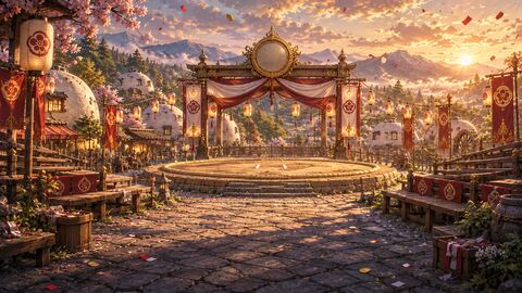 里の祭りの土俵