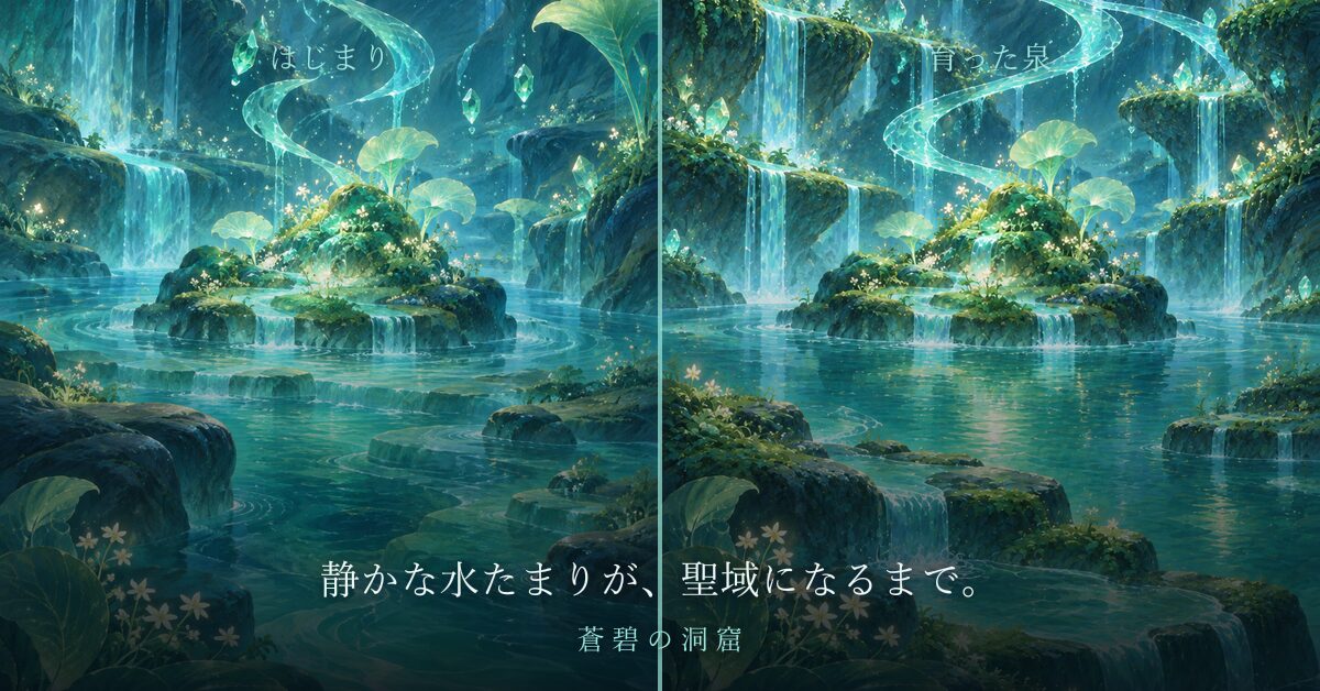 欠片を集めて、泉を育てる